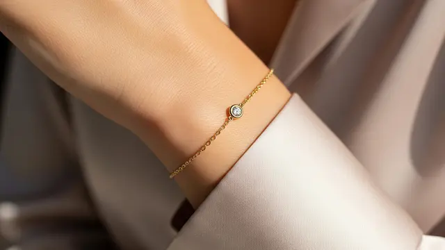 Model Bezel Setting dengan Satu Batu Berlian
