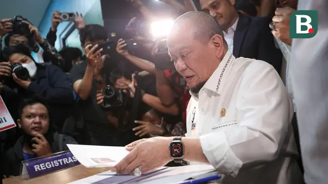 Pendaftaran dan Penyerahan Berkas Bakal Calon Ketua Umum PSSI, AA LaNyalla Mahmud Mattalitti