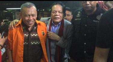 Tersangka Kasus Dugaan Makar Eggi Sudjana di Mapolda Metro Jaya, Jakarta, Senin (26/6/2019). (Foto: Merdeka.com)