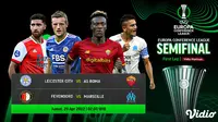 Link Live Semifinal Streaming UEFA Conference League 2021/2022 di Vidio, Jumat 29 April 2022. (Sumber : dok. vidio.com)
