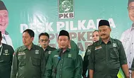 Ketua DPW PKB DKI Jakarta, Hasbiallah Ilyas menyatakan Anies Baswedan lolos menjadi calon tunggal yang akan diusung untuk maju di Pilgub Jakarta 2024. (Liputan6.com/Winda Nelfira)