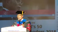 Gubernur Jawa Barat Ridwan Kamil menerima gelar Doctor Honoris Causa Bidang Public Administration dari Dong-A University di Busan, Korea Selatan, Senin (4/11/19).