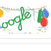 Doodle ulang tahun Google, Selasa (27/9). (Google)