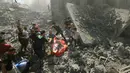 Kota Khan Younis adalah salah satu kota di Jalur Gaza yang menjadi sasaran pengepungan selama masa pendudukan Israel. (Mahmud HAMS/AFP)