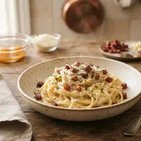 Resep Spaghetti Carbonara Tanpa Cooking Cream. Foto: AI Generated