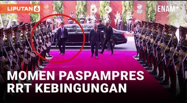 Paspampres RRT Bingung, Mau Lewat Karpet Merah tapi Dilarang!