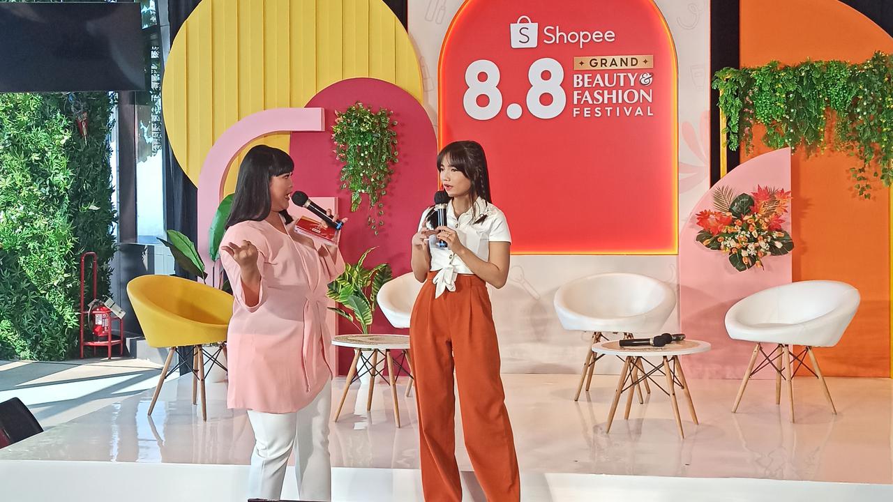 Hadir di Shopee 8.8 Grand Beauty & Fashion Festival, Fuji Utami & Lifni Sanders Ungkap Definisi Cantik Versi Diri Sendiri