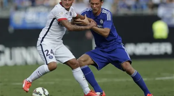 Chelsea sukses mengalahkan Paris Saint-Germain (PSG) melalui drama adu penalti dengan skor 7-6 pada laga International Champions Cup 2015 di Stadion Bank Of America, Minggu (26/7/2015).