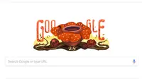 Rafflesia Arnoldii Jadi Google Doodle Hari Ini