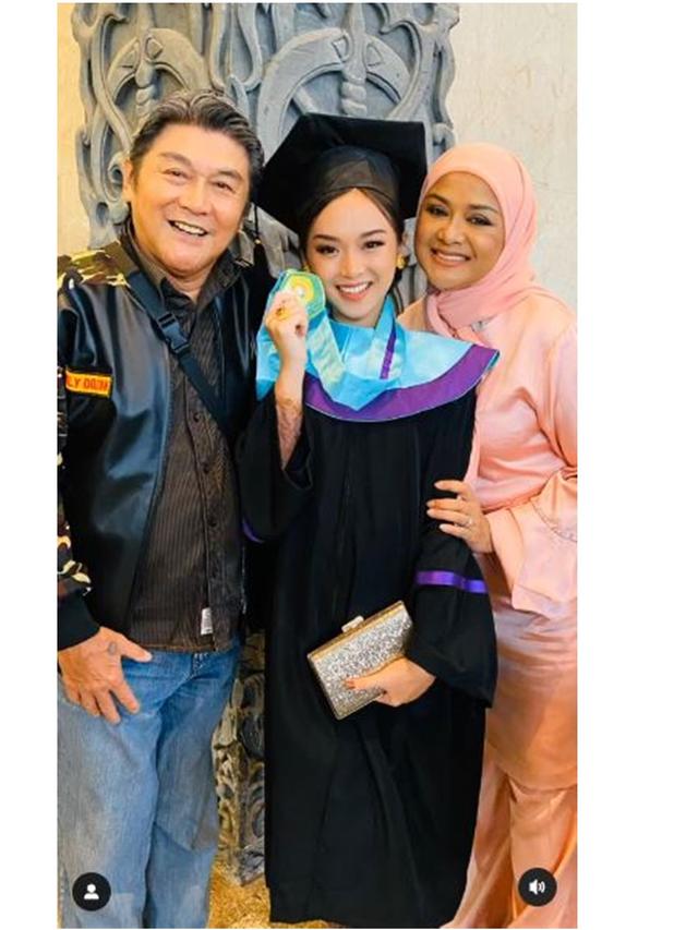 6 Potret Wisuda Nabilah Rahman Adik Leon Dozan, Dihadiri Willy Dozan dan Betharia Sonata