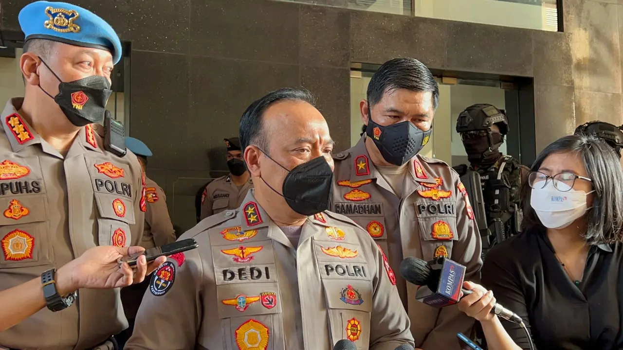Kepala Divisi Humas Polri Irjen Dedi Prasetyo. (Merdeka/Lydia Fransisca)