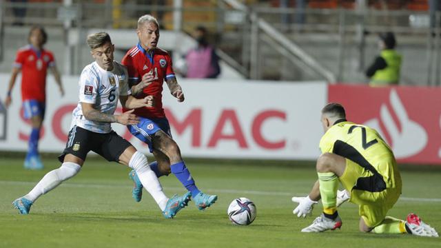 FOTO: Argentina Tundukkan Chile di Kualifikasi Piala Dunia 2022