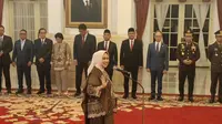 Presiden Joko Widodo melantik Aida Suwandi sebagai Anggota Dewan Komisioner Lembaga Penjamin Simpanan (LPS).