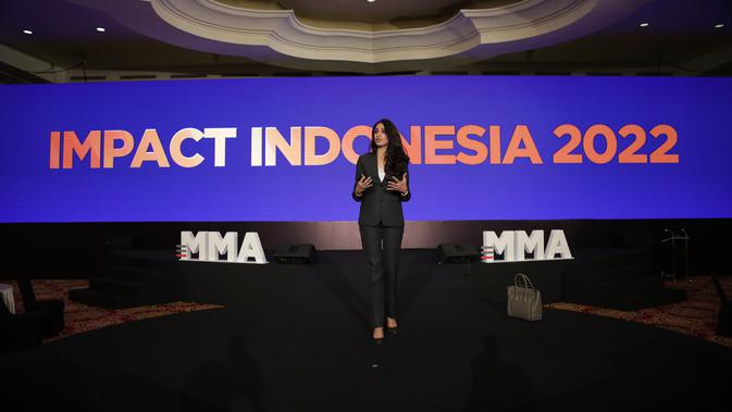 <p>Shanti Tolani, Country Head & Board of Director MMA Global Indonesia di forum MMA Impact Indonesia 2022. (Doc: Istimewa)</p>