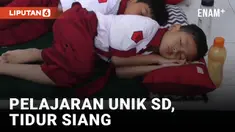 SD di Sidoarjo 'Paksa' Muridnya Tidur Siang