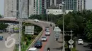 Suasana pembangunan Wisma Atlet Kemayoran Jakarta, Rabu (22/2). Pembangunan Wisma Atlet Kemayoran akan dipercepat dari rencana target Oktober 2017 menjadi selesai pada Agustus 2017. (Liputan6.com/Gempur M Surya)