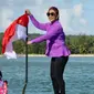 Susi Pudjiastuti rayakan HUT ke-75 RI di Kepulauan Natuna (Dok.Instagram/@susipudjiastuti115/https://www.instagram.com/p/CD_JcYmHFVN/komarudin)