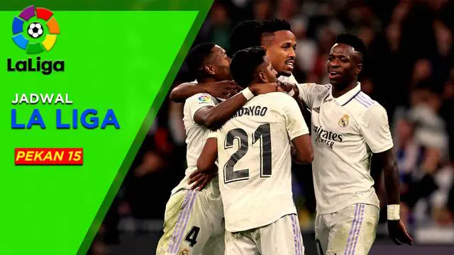 MOTION GRAFIS: Jadwal Liga Spanyol Pekan 15, Kesempatan Real Madrid Kudeta Barcelona di Pucuk Klasemen