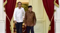 Presiden Joko Widodo (Jokowi) menerima kehadiran Presiden ke-3 RI BJ Habibie (Dok.Instagram/@jokowi/https://www.instagram.com/p/B2RRuGchhkB/Komarudin)