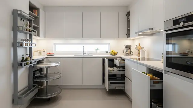 Model Dapur Minimalis Leter U, Fungsional untuk Rumah di Lahan Sempit/ Ilustrasi AI