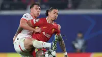 Momen Liverpool kalahkan Leipzig pada ajang Liga Champions. (Ronny HARTMANN / AFP)