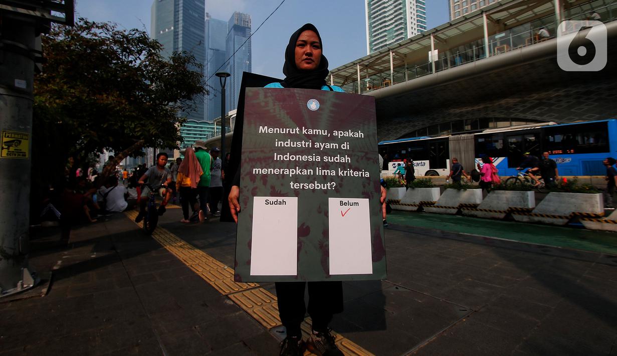 Tingginya konsumsi masyarakat seharusnya didukung dengan kesejahteraan ayam. Bukan justru membahayakan kesejahteraan konsumen. (Liputan6.com/Angga Yuniar)