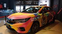 Honda City Hatchback RS Nevertoolavish dan para pemenang dari City Hatch Art mejeng di Dreams Cafe (ist)