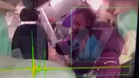 Rekaman dashcam internal merekam kecelakaan yang membelah truk van kurir Amazon, Alexander Evans (Sumber: Youtube/TMZ)