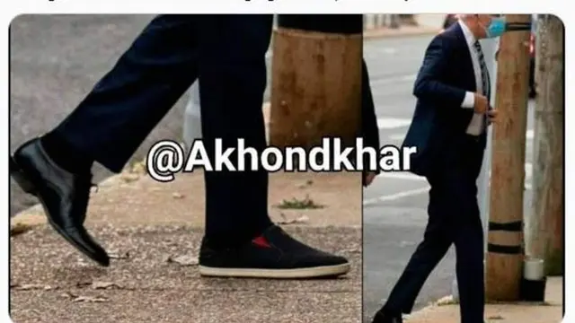 Joe Biden Pakai Sepatu Beda Sebelah Saat Diwawancara Media