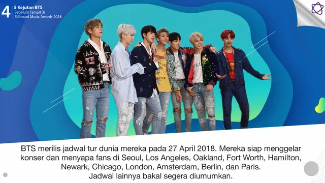 [Bintang] 5 Kejutan BTS Sebelum Tampil di Billboard Music Awards 2018