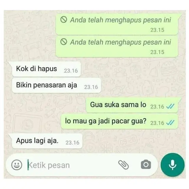 5 Chat Dihapus Ini Bikin Penasaran, Ujungnya Malah Bikin Kesal