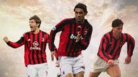 AC Milan - Andriy Shevchenko, Paolo Maldini, Marco van Basten (Bola.com/Adreanus Titus)