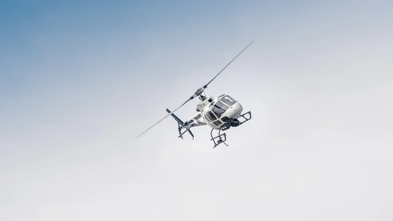 Ilustrasi helikopter jatuh
