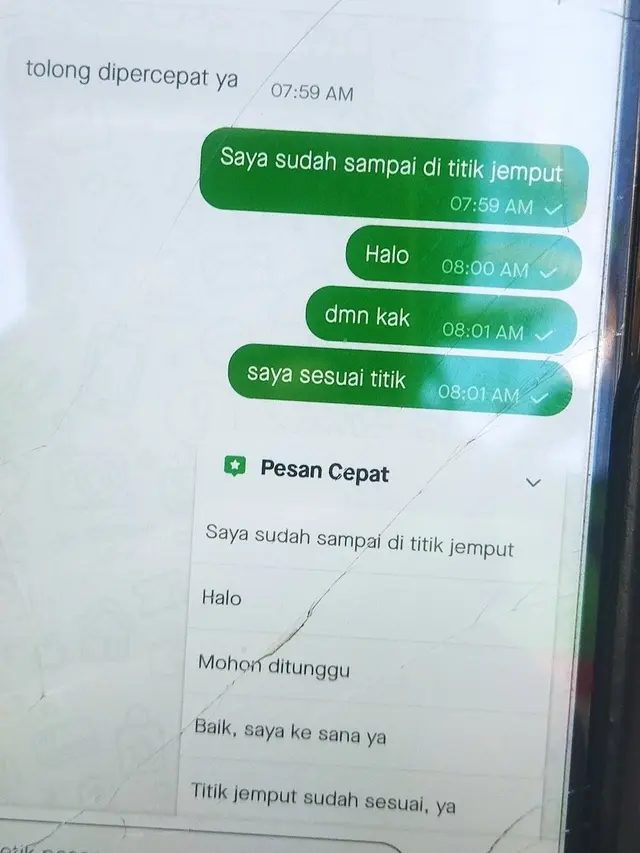 6 Balasan Penumpang Ketika Ojol Kabari Sudah Sampai di Titik Jemput Ini Bikin Emosi
