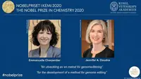 Emmanuelle Charpentier dan Jennifer A. Doudna, pemenang Novel Kimia 2020. (YouTube/Nobel Prize)