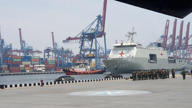 Sebanyak 188 WNI ABK World Dream telah tiba di Tanjung Priok, Jakarta Utara, Sabtu (14/3/2020)