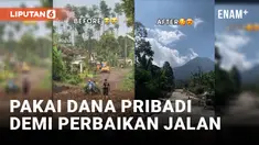 Penjual Bakso Gunakan Dana Pribadi untuk Perbaiki Jalanan yang Rusak di Malang