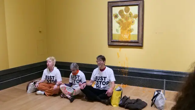 Lempar Kaleng Sup ke Lukisan Van Gogh, 2 Aktivis Iklim Dipenjara 2 Tahun 20 Bulan