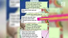 Emak-emak tega membatalkan pesanan ojek onlinenya karena ternyata menggunakan motor bebek.