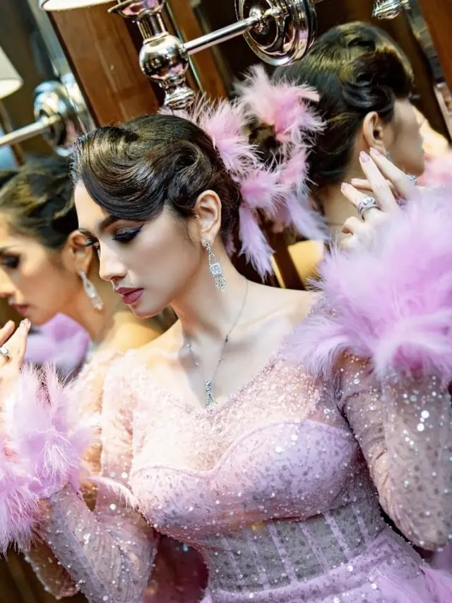 Bak Barbie, Penampilan Angel Karamoy Dibalut Dress Pink saat Rayakan Ultah ke-36 Tahun