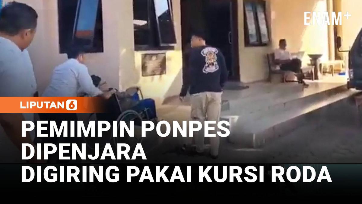 Pelecehan Santriwati Jepara, Pelaku Pimpinan Ponpes Digiring Pakai Kursi Roda ke Penjara