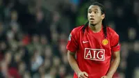 3. Anderson - Gelandang asal Brasil ini diboyong Manchester United dari FC Porto pada musim panas 2007. Pemain yang sempat meraih Golden Boy Awards itu ditebus MU dengan mahar 28,35 juta pounds atau sekitar Rp537 miliar. (AFP/Paul Ellis)