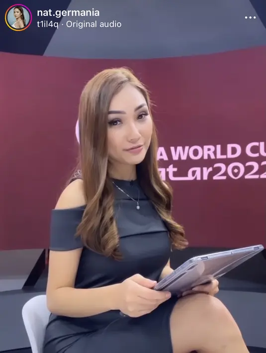 Bodycon dress menjadi model gaun andalan yang memeluk tubuhnya. [@nat.germania]