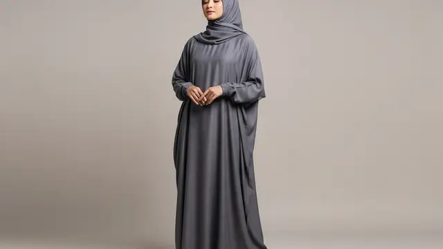 Abaya Kaftan dengan Bahan Rayon Viscose Premium