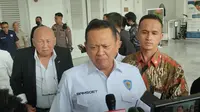 Ketua Ikatan Motor Indonesia (IMI) Pusat Bambang Soesatyo atau Bamsoet memastikan gelaran Formula E 2023 pada 3-4 Juni mendatang tak gunakan APBD DKI Jakarta. (Liputan6.com/Winda Nelfira)