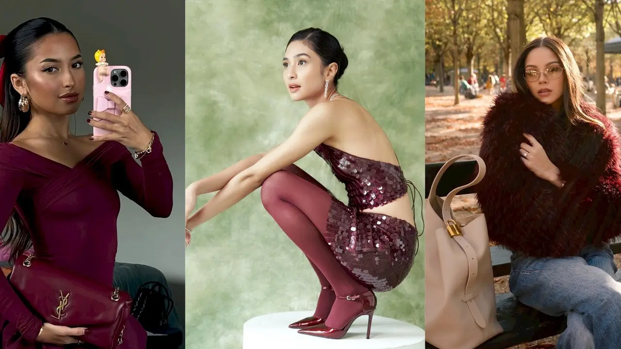 6 Inspirasi Busana Red Burgundy yang Jadi Tren 2024, dari Jennifer Coppen, Alyssa Daguise, hingga Mikha Tambayong