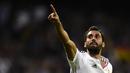 Selama berkostum Real Madrid, Alvaro Arbeloa tampil 153 kali dan mencetak tiga gol untuk Los Blancos. (AFP/ Javier Soriano)