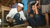 Calon Wakil Gubernur Jawa Barat Dedi Mulyadi di Bekasi. (Liputan6.com/Abramena)