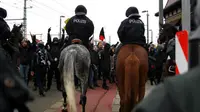 Unjuk rasa kelompok-kelompok neo-Nazi di Dresden, Jerman. (Sumber mdr.de)