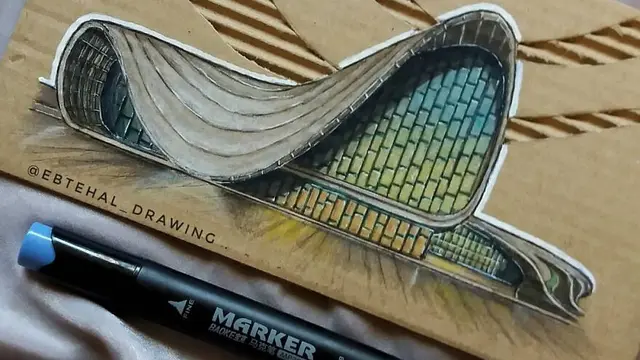 Pria Ini Desain Gedung di Kardus Agar Tampilkan Efek 3D, 7 Hasilnya Mengagumkan